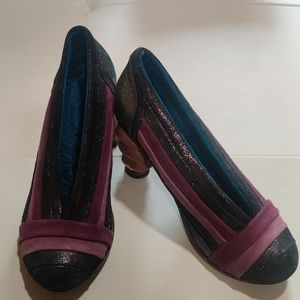Irregular Choice Beans On Toast Purple Court Shoes